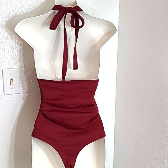 ReoRio One-piece Bathing Suit,  Maroon,  Size Large,  NWT - Picture 6 of 11